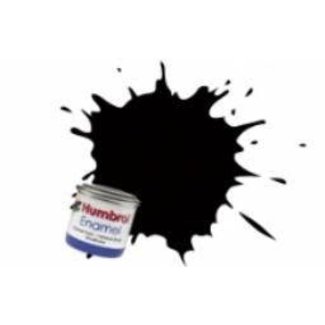 HUMBROL #201 HUMBROL ENAMEL 14ML METALLIC BLACK  # 201