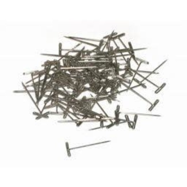 DUBRO 100 NICKEL PLATED T-PINS SMALL 1" LONG DUB 252