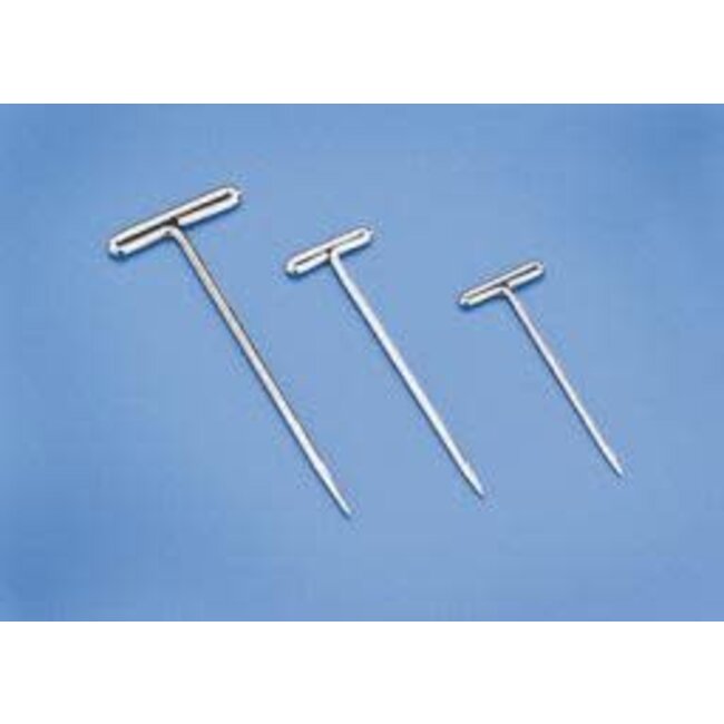 DUBRO 100 NICKEL PLATED T-PINS SMALL 1" LONG DUB 252