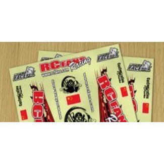 FACEWORX FACE-WORX RCFANS STYLE DECAL SET (MAZDA RX-7) SUITS MOST VEHICLES 1 SHEET
