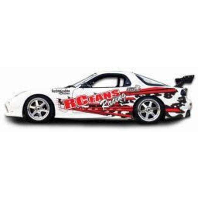 FACE-WORX RCFANS STYLE DECAL SET (MAZDA RX-7) SUITS MOST VEHICLES 1 SHEET