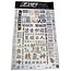 FACE-WORX SPONSOR DECALS CHROME 1 SHEET