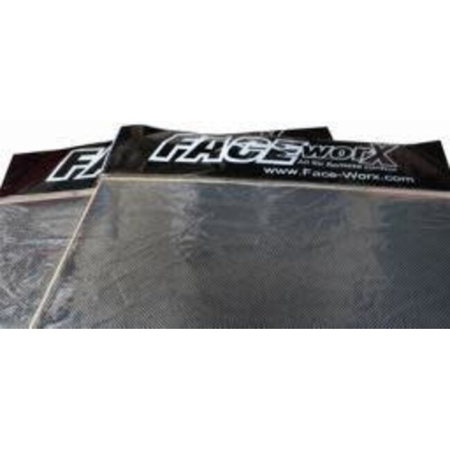 FACE-WORX CARBON FIBER DECALS 1 SHEET