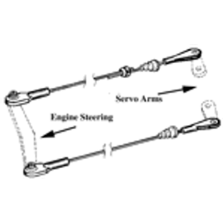 DUBRO DUBRO OUTBOARD MOTOR  Steering Linkage - 3.5