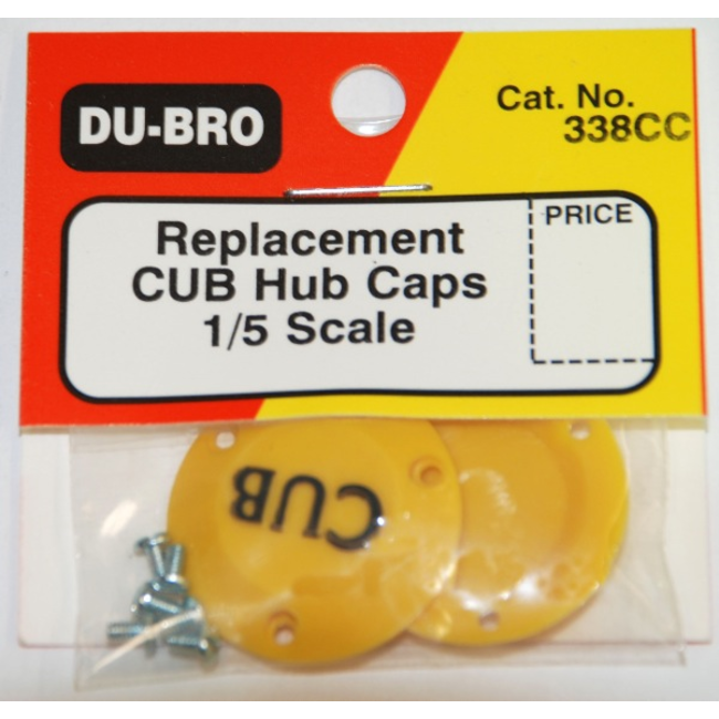 DUBRO Cub Hub Caps - 1/5 Scale (2) 338CC
