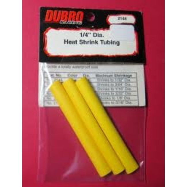 DUBRO Heat Shrink Tubing - 1/4 (3)