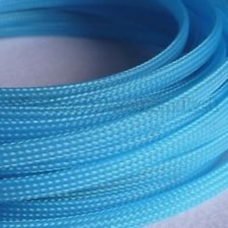 ACE IMPORTS ACE 10MM PLASTIC MESH SLEEVING LIGHT BLUE PER METER WIRE WRAP