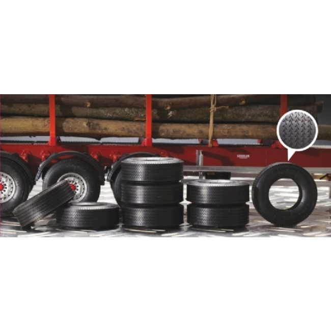 ITALERI 1/24 TRAILER RUBBER TYRES PACK OF 8 3890
