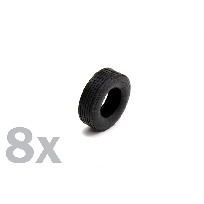 ITALERI 1/24 TRAILER RUBBER TYRES PACK OF 8 3890