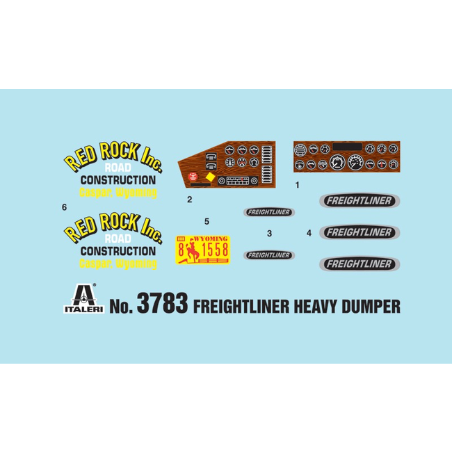 ITALERI FREIGHTLINER HEAVY DUMPER TRUCK 1/24 PLASTIC KIT 3783 (DISCONTINUED)
