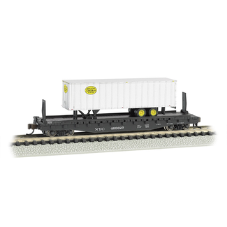 BACHMANN BACHMANN N SCALE 52‚Äô 6‚Äô‚Äô FLAT CAR WITH 35‚Äô PIGGYBACK TRAILER NYC 16753
