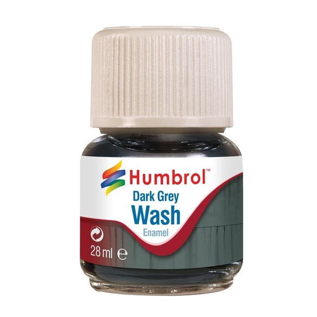 HUMBROL DARK GREY WASH 28ML AV0204