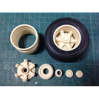 AUSLOWE AUSLOWE RIM REAR 6 SPOKE DRIVE WHEELS TANDEM AXLE SET 1/16