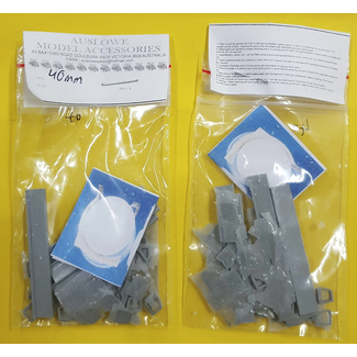 AUSLOWE AUSLOWE TANK STEPS AND MOUNTS SET OF 4 WITH GROOVES 40MM LONG