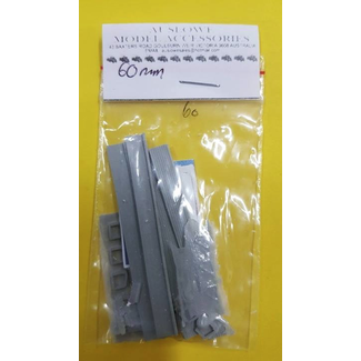 AUSLOWE AUSLOWE TANK STEPS AND MOUNTS SET OF 4 WITH GROOVES 60MM LONG