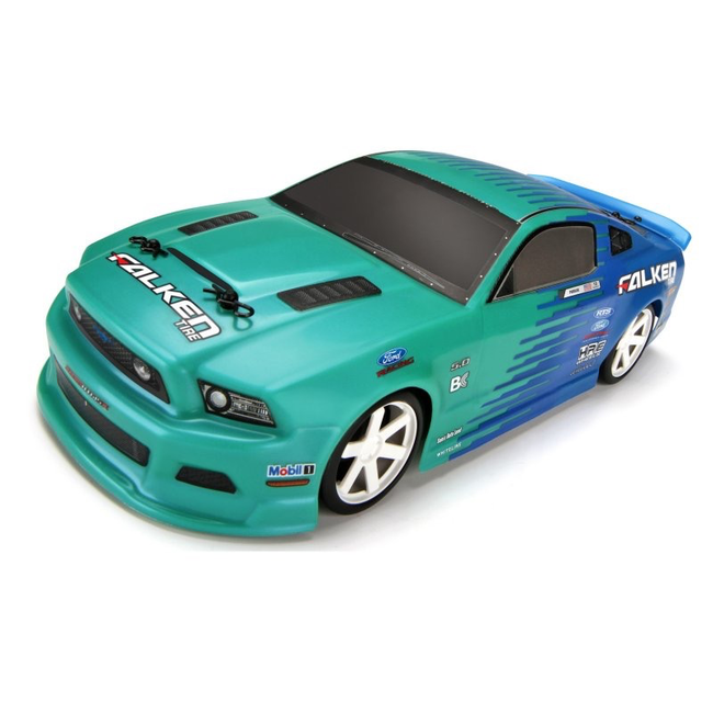 HPI FORD MUSTANG PAINTED BODY FALKEN TIRE 2013 140MM MICRO RS4