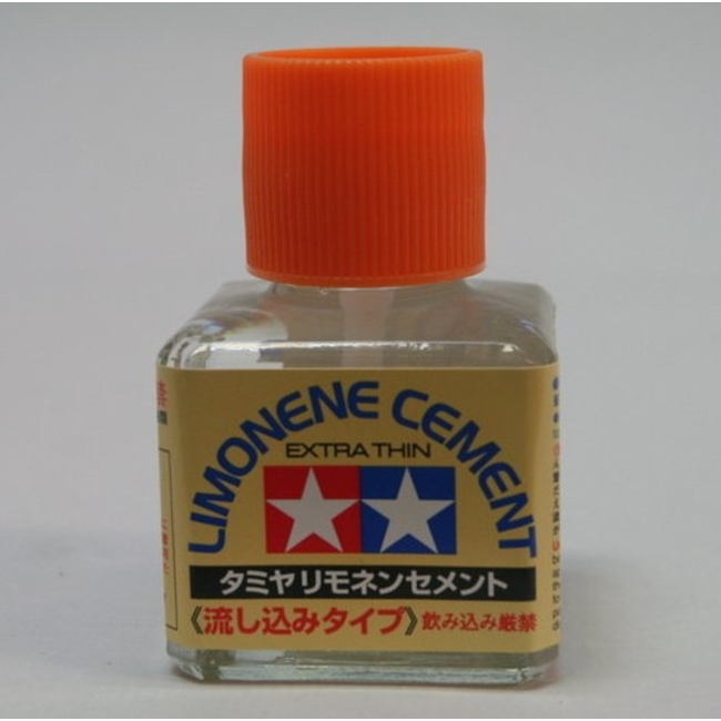 TAMIYA LIMONENE CEMENT EXTRA THIN  87134 LOW ODOUR ORANGE SCENTED PLASTIC  CEMENT