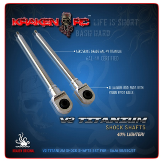 KRAKEN RC KRAKEN RC V2 TITANIUM SHOCK SHAFT SET FRONT