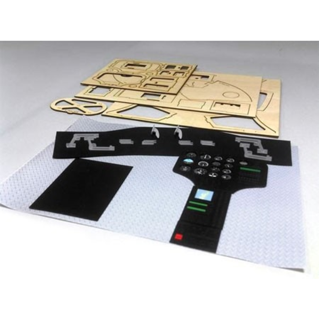 PRO HELI HUGES 500E 50 SIZE COCKPIT KIT VERSION