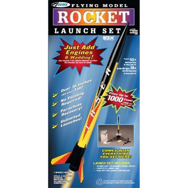 ESTES TASER ROCKET STARTER SET A B C ROCKET ENGINE REQUIRED