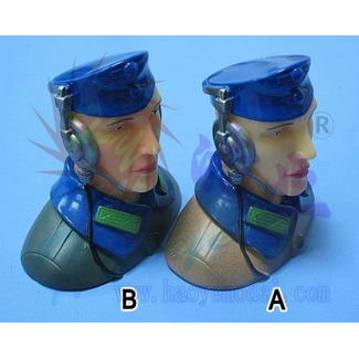HY MODEL ACCESSORIES HY CIVILIAN I PILOTS 1/6 L70 X W42 X H70mm 25g (1PC) BROWN (OLD CODE HY311706A)