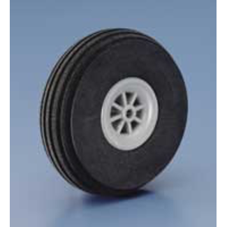 HY MODEL ACCESSORIES HY DUBRO SPONGE TIRE 1-3/4in GRAY HUB (OD): 1.750", (ID): 0.5", (W):0.7" (HOLE) 0.126"