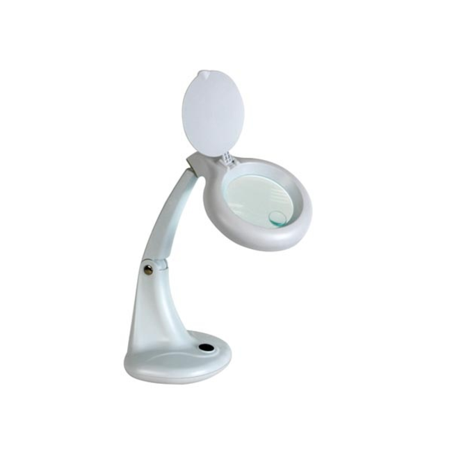 MAGNIFYING LAMP WITH 32 LEDS TABLE TOP TYPE 3 WATTS 4 INCH GLASS LENS 240V