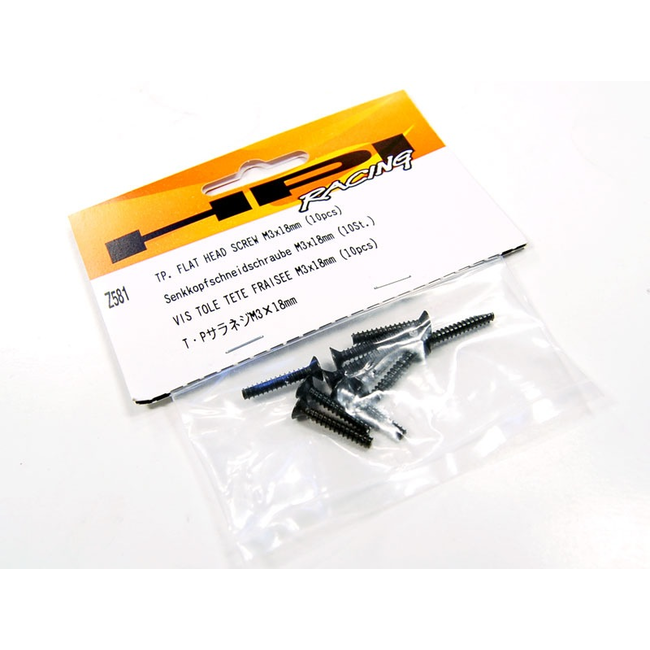 HPI TP. FLAT HEAD SCREW  M3 X 18MM 10 PCS