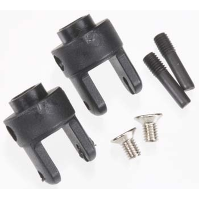 TRAXXAS 4628R DIFF OUTPUT YOKES BLACK