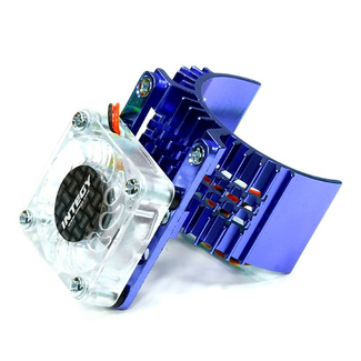 INTEGY MOTOR HEATSINK WITH COOLING FAN FOR STAMPEDE, RUSTLER & BANDIT