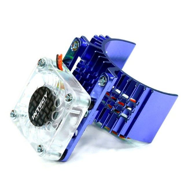 MOTOR HEATSINK WITH COOLING FAN FOR STAMPEDE, RUSTLER & BANDIT