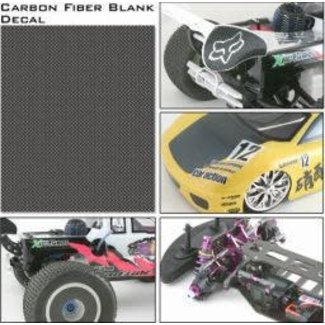 DDM CARBON FIBER STICKER 6" BLACK
