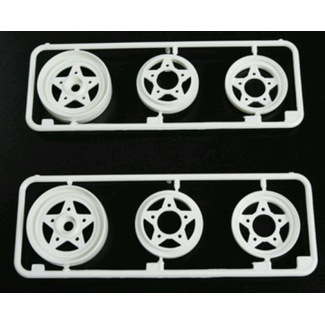 TAMIYA TAMIYA FROG & HORNET FRONT RIMS ( NO SCREWS ) WHITE