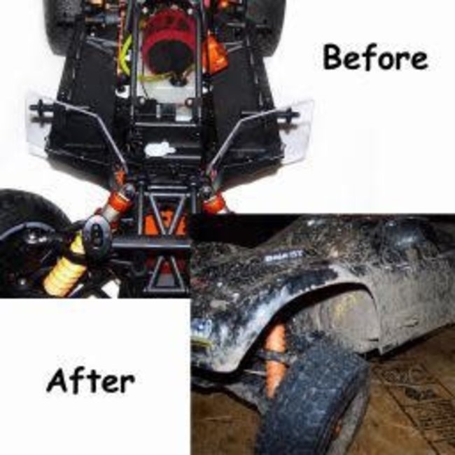 ATX HPI BAJA 57 FRONT SPLASH GUARDS