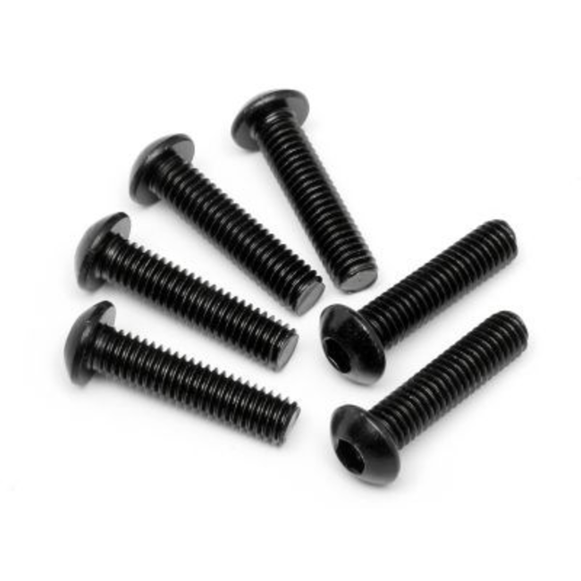 HPI BUTTON HEAD SCREW M6 X 25MM HEX SOCKET/ 6PCS