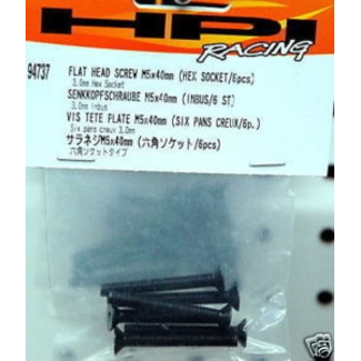 HPI HPI FLAT HEAD SCREW M5 X 40MM HEX SOCKET / 6PCS