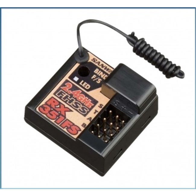 SANWA 2.4G 3 CH FHSS RX 351FS compatable with  early  sanwa mx-3 fhss transmitter NEW OLD STOCK