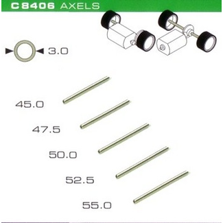 SCALEXTRIC SCALEXTRIC ASSORTED REAR AXLES