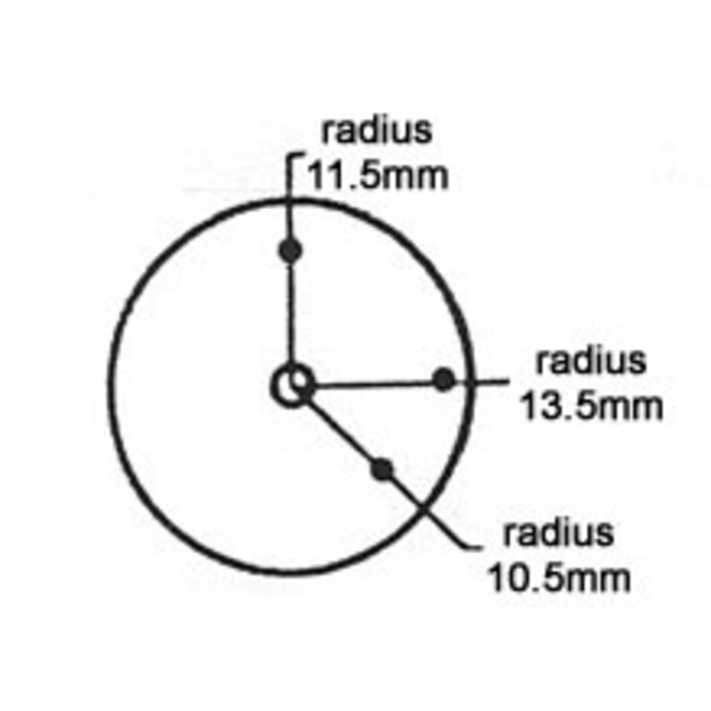 CENTURY CNC MACHINED LT SERVO WHEEL, FUTABA MEDIUM