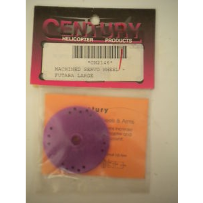 CENTURY MACHINED SERVO WHEEL FUTABA LARGE
