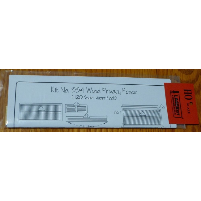 LASER KIT HO WOODEN PRIVACY FENCE 120 SCALE LINEAR FEET
