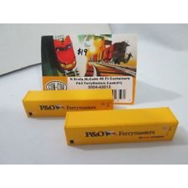 CON-COR N HI CUBE 40FT CONTAINERS P&N FERRY MASTERS 2 PACK