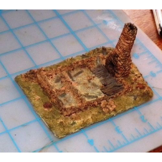 RESIN TRAIN ACCESSORIES HO SCALE OLD HOUSE RUINS RESIN