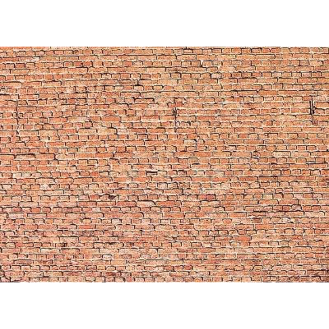 FALLER HO SCALE GLAZED BRICK SHEET 25 X 12.5CM