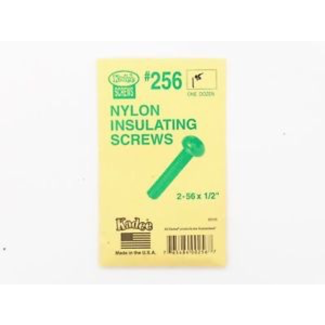 KADEE NYLON INSULATING SCREWS 2-56 X 1/2‚Äô‚Äô #256
