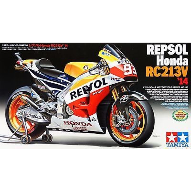 Tamiya 1/12 Scale Model Motorcycle Kit Repsol Honda RC213V MotoGP '14