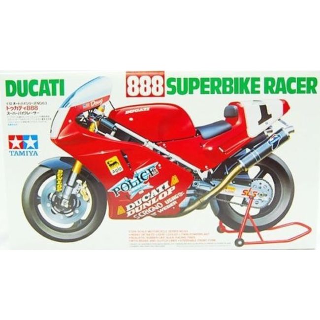 TAMIYA 1/12 PLASTIC MODEL KITS DUCATI 888 SUPERBIKE RACER