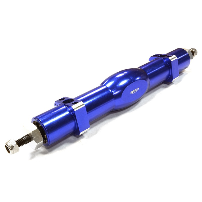 Billet Machined 133mm Track Width Straight Axle for Custom Tamiya 1/14 Semi-Tractor C26362BLUE