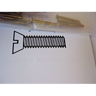 WALTHER WALTHERS 0-80 Brass Flat Head Machine Screws -- 1/2 x .060" 1.27 x .15cm pkg(10)