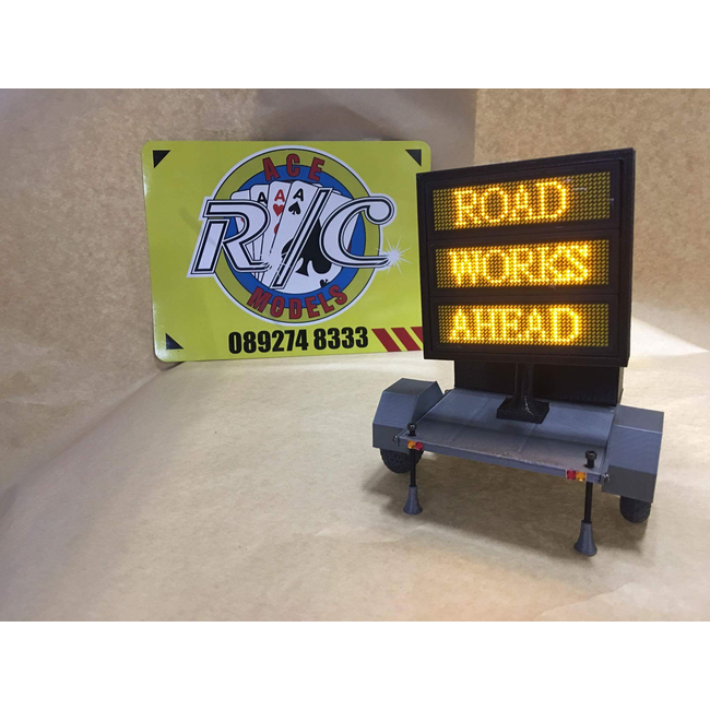ACE 3D PRINT 1:14 VARIABLE DISPLAY TRAILER  WITH 50mm SCALE SIZED TYRES